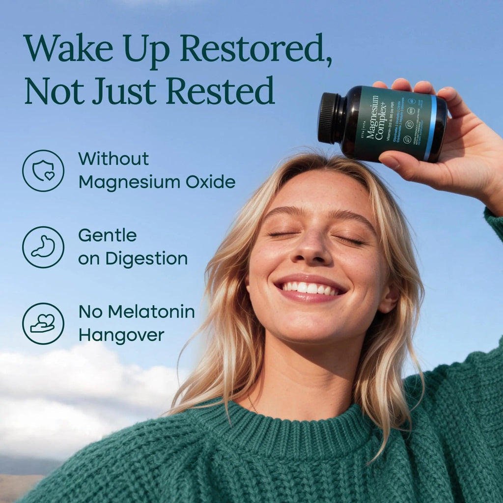Magnesium Glycinate Complex 500mg (7-in-1) with D3, B6 (P5P) & Manganese - Multi-Form Blend - Supports Sleep & Muscle Health [Oxide-Free] - TrustMedUSA