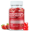 Magnesium Glycinate Gummies 1000mg, Sugar Free Magnesium Potassium Supplements Chewable for Adults with L-Threonate for Sleep, Body Support and Relaxation,90 Strawberry Gummies - TrustMedUSA