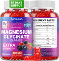 Magnesium Glycinate Gummies 400mg, Sugar Free Mаgnеsium Gummiеs for Adults with Magnesium Malate, Zinc, and Vitamin B6 for Sleep, Body Support and Relaxation, Non GMO, 60 Count-Multi-Flavor - TrustMedUSA