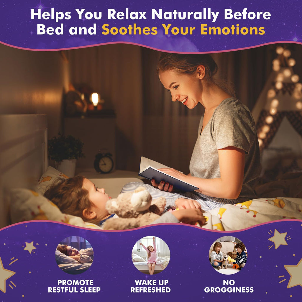Magnesium Glycinate Gummies for Kids 4+ & Adults- Magnesium Glycinate 150/300 mg for Natural Sleep, Relaxation & Calm Support, Melatonin Free, Sugar Free Strawberry Flavor, 60 Ct - TrustMedUSA