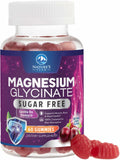 Magnesium Glycinate Gummies - Sugar Free - 100% Chelated Magnesium Gummy Supplement for Max Absorption - for Sleep Support & Heart, Muscle & Bone Health - Gentle on Stomach, Grape Flavor - 60 Gummies - TrustMedUSA