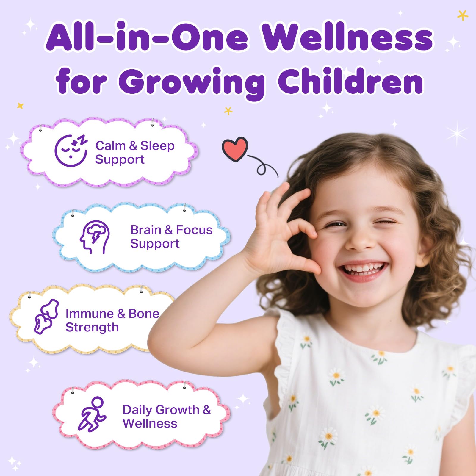 Magnesium Glycinate Liquid for Kids - Magnesium Bisglycinate Drops with L-Theanine, Chamomile & Vitamin B6, B12, C, D3 for Sleep, Relaxation, Immune Support, Calm & Focus - 2 Fl Oz, Strawberry Flavor - TrustMedUSA