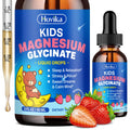 Magnesium Glycinate Liquid for Kids - with L-Theanine Omega-3, Vitamin B6, D3, Zinc - Kids Magnesium Drops for Sleep, Relaxation - TrustMedUSA