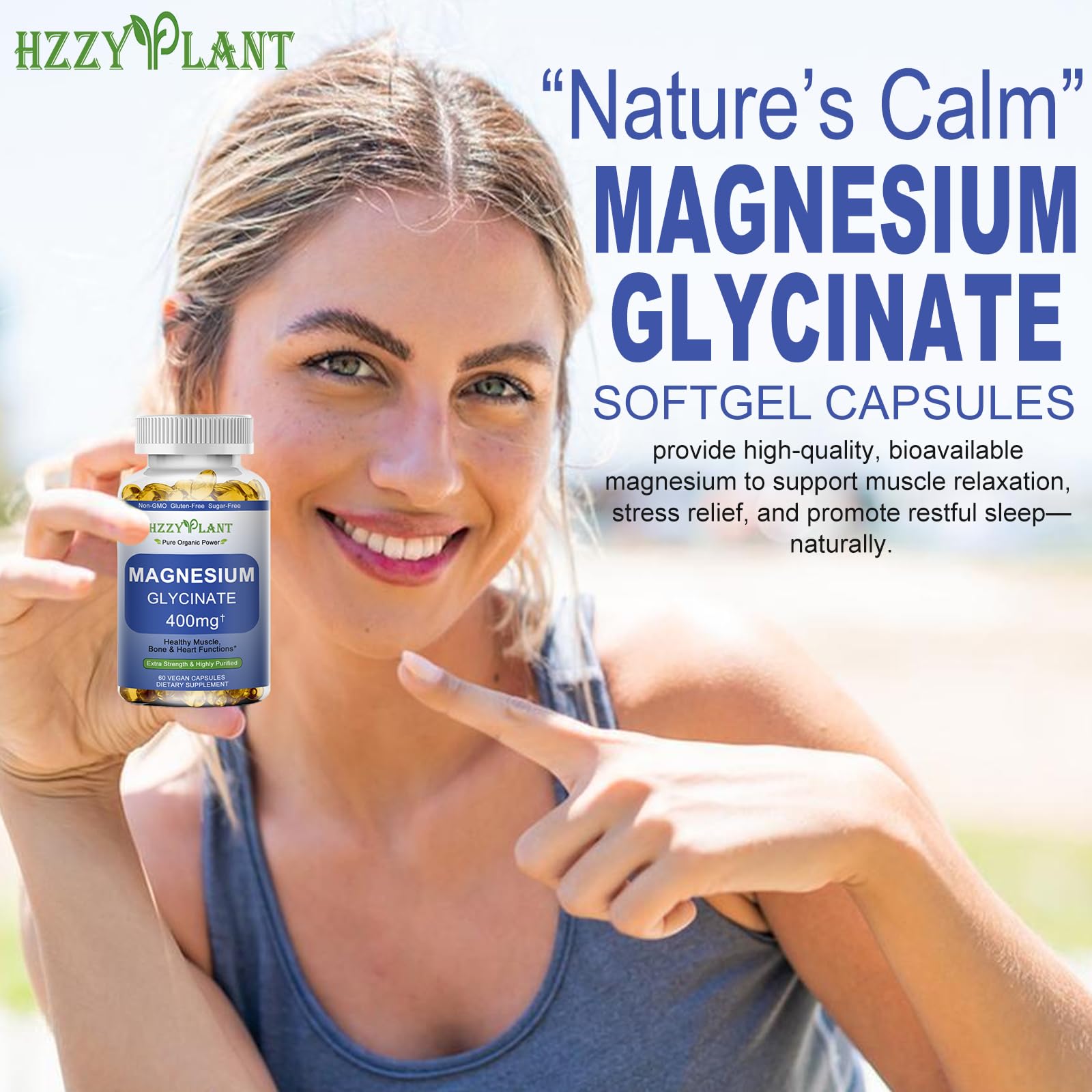 Magnesium Glycinate Softgels, High Absorption Magnesium Glycinate 400mg Supplement for Muscle, Heart, Sleep & Bone Support, Bisglycinate Softgel Capsules Supplement, Vegan, Non-GMO, 2 Month Supply - TrustMedUSA