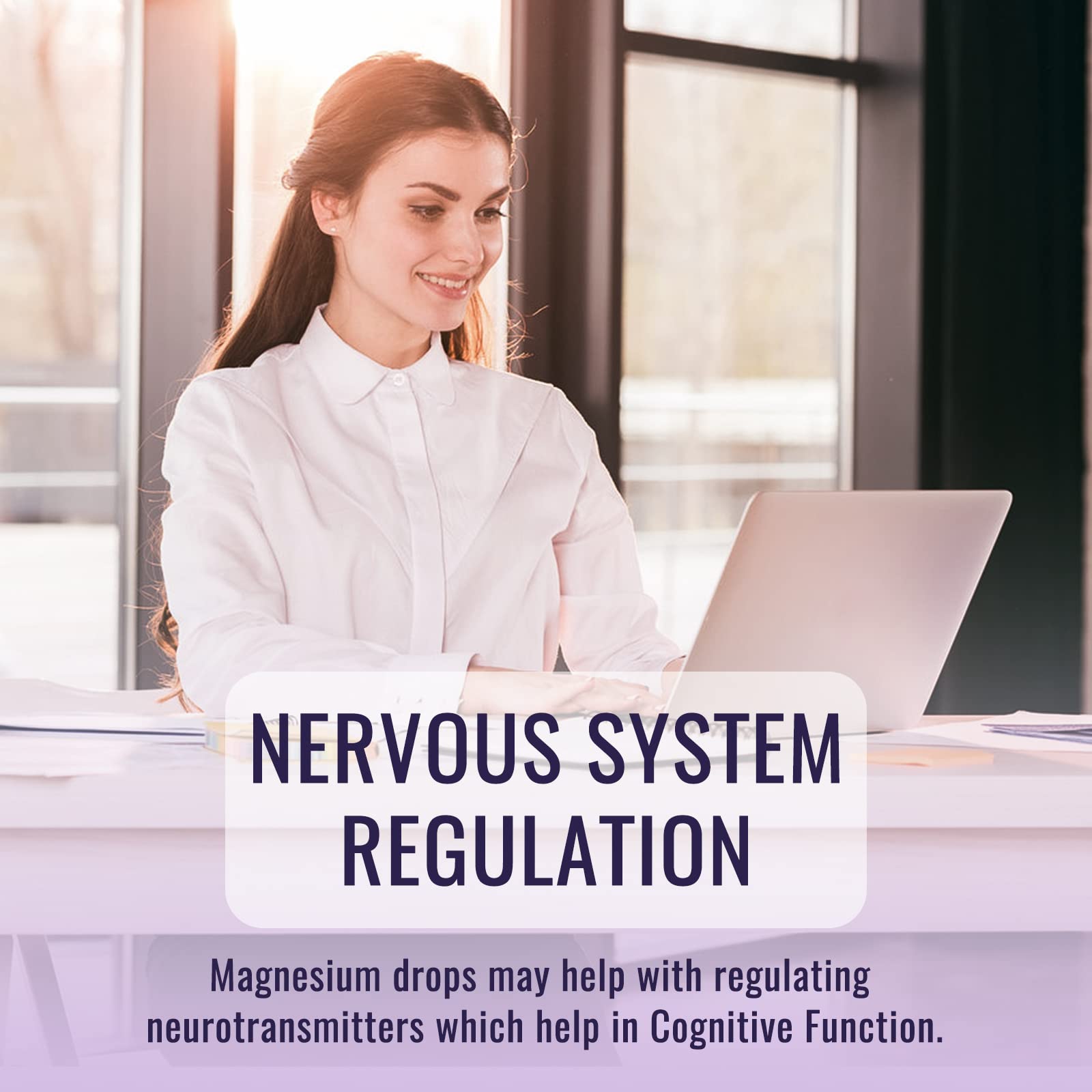 Magnesium Glycinate Supplement, Magnesium Liquid Drops with Magnesium Glycinate 500mg Vitamin B6, Ashwagandha, L - Theanine, Chamomile - TrustMedUSA