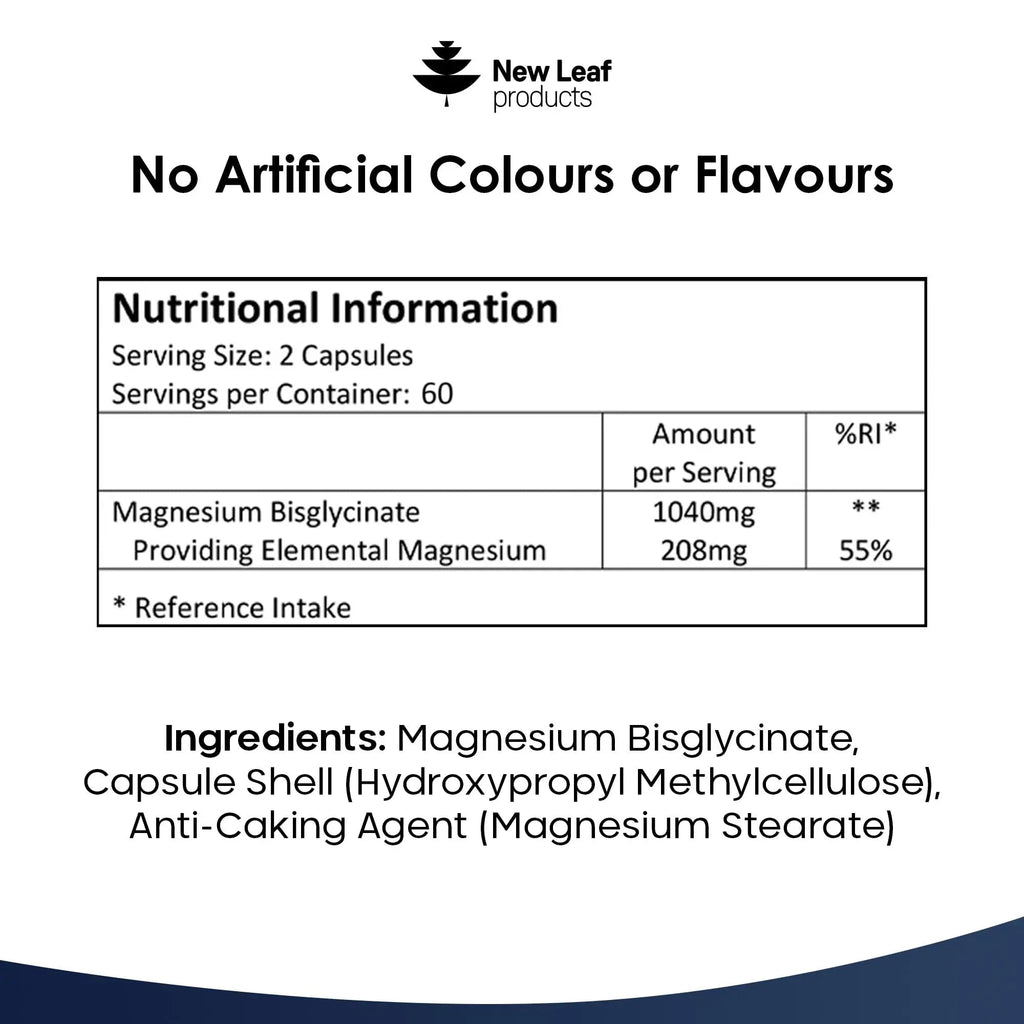 Magnesium Glycinate Supplements - 1040mg of Magnesium - 120 High Strength Capsules - TrustMedUSA