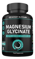 Magnesium Glycinate Supplements & Vitamin B6 - 120 High Strength Capsules - TrustMedUSA