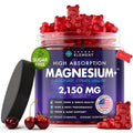 Magnesium Gummies 3in1 - Glycinate, Citrat, Malate 2150 MG High Absorption Supplement, Sugar-Free, Vegan, Chews for Men & Women, Inspired by Wellness Traditions - TrustMedUSA