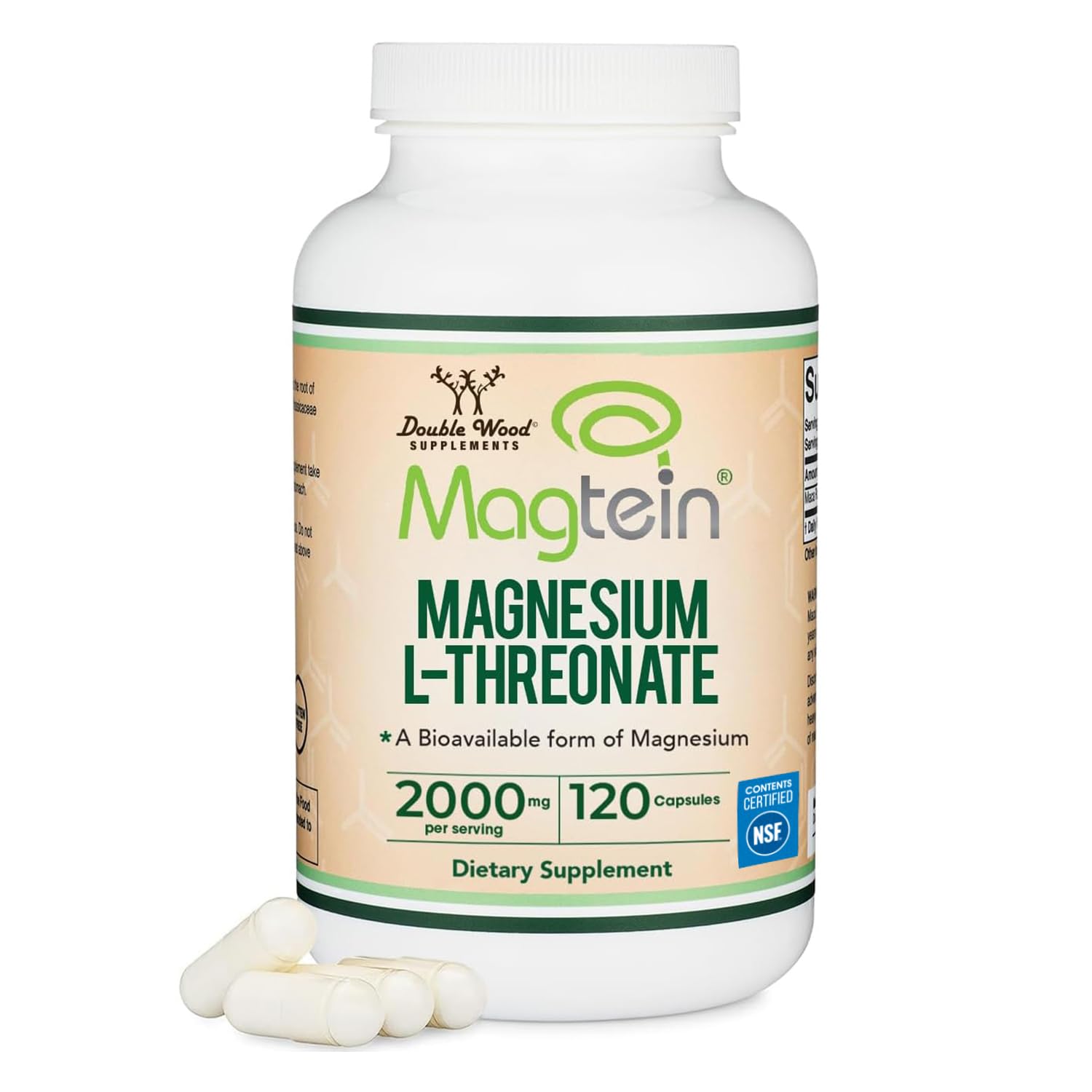 Magnesium L Threonate, Magtein - NSF Certified - Sleep and Cognitive Support – High Absorption - TrustMedUSA