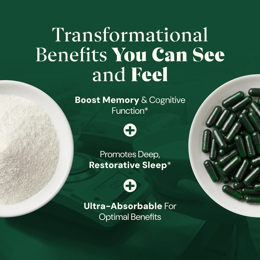 Magnesium L-Threonate with Apigenin, Valerian Root & L-Theanine – No Melatonin Restful Sleep & Brain Supplement – Clinically Studied 7-Ingredient Formula - TrustMedUSA