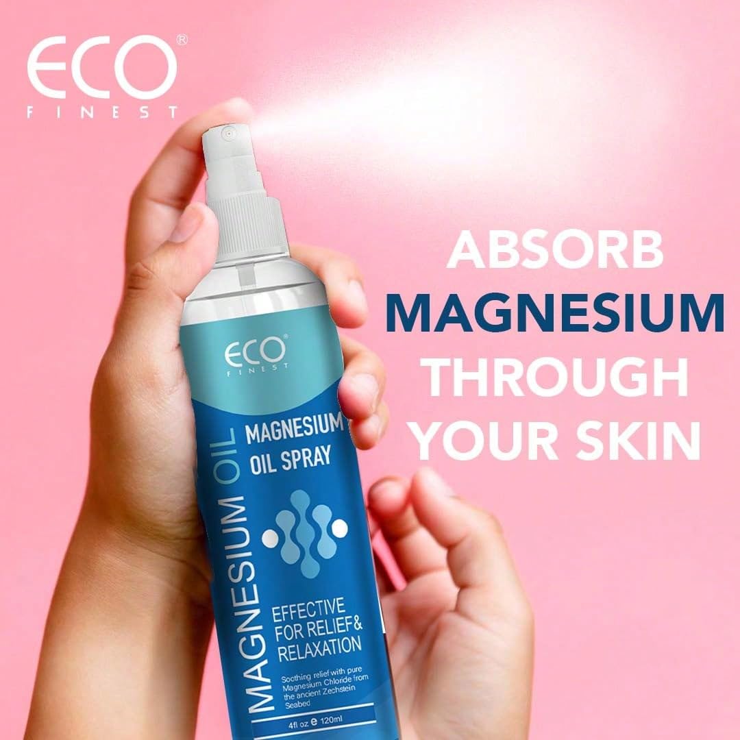 Magnesium Oil Spray For Muscle & Joint Relief – Natural Relaxation & Sleep Support, 4oz Fast-Absorbing Body Mist - TrustMedUSA
