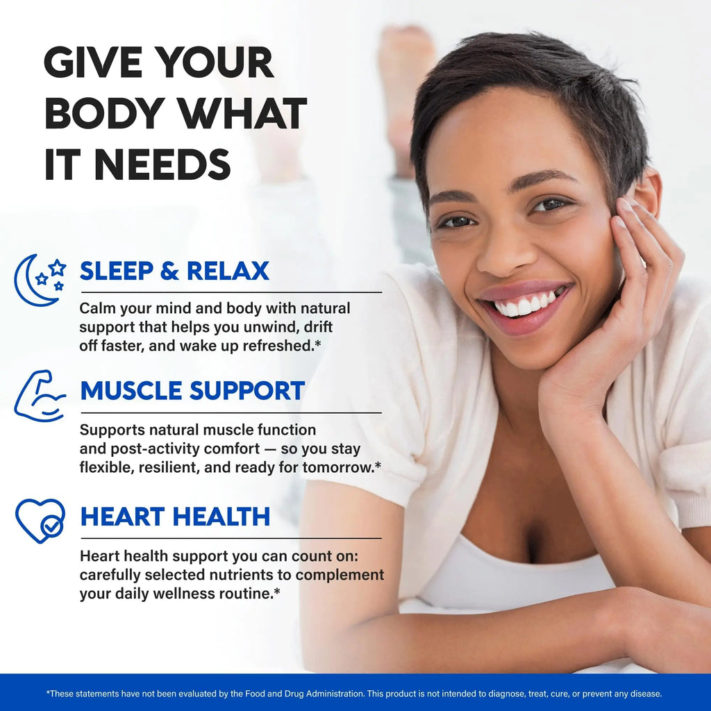 Magnesium Supplement - 5 in 1 Complex | Glycinate | Citrate | Malate | Taurate | Oxide - Made in USA - Stress, Muscle & Heart Support - Vegan, Natural, Non-GMO - 180 Capsules, 2 Month Supply - TrustMedUSA