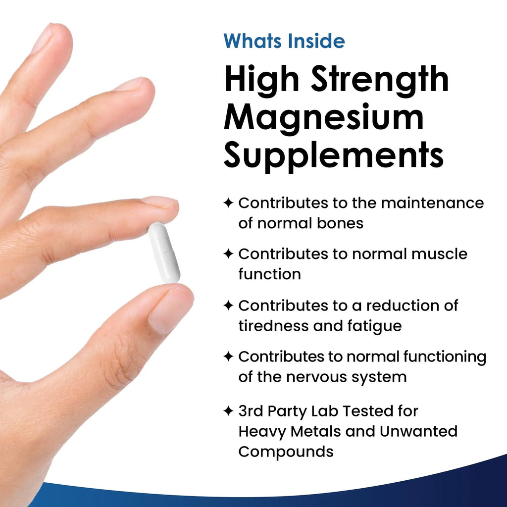 Magnesium Supplements 1620mg - Super Strength - Magnesium Citrate Capsules - TrustMedUSA