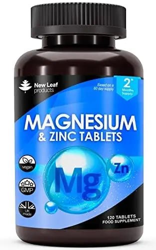 Magnesium Supplements 516mg With Zinc - 120 Magnesium Tablets Supports Muscle - TrustMedUSA