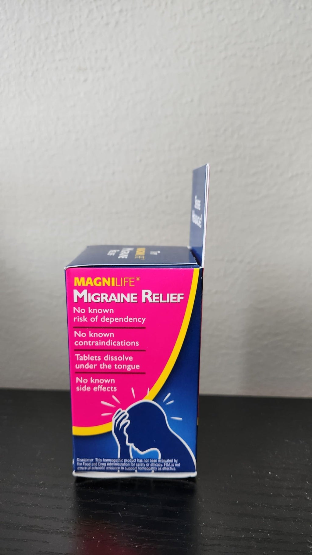 MagniLife Migraine Relief, Non-Habit Forming, 90 Homeopathic Tablets, Migraine Medicine for Light & Sound Sensitivity, Nausea, Blurred Vision & Pressure, Quick-Dissolve Headache Pain Relief - TrustMedUSA