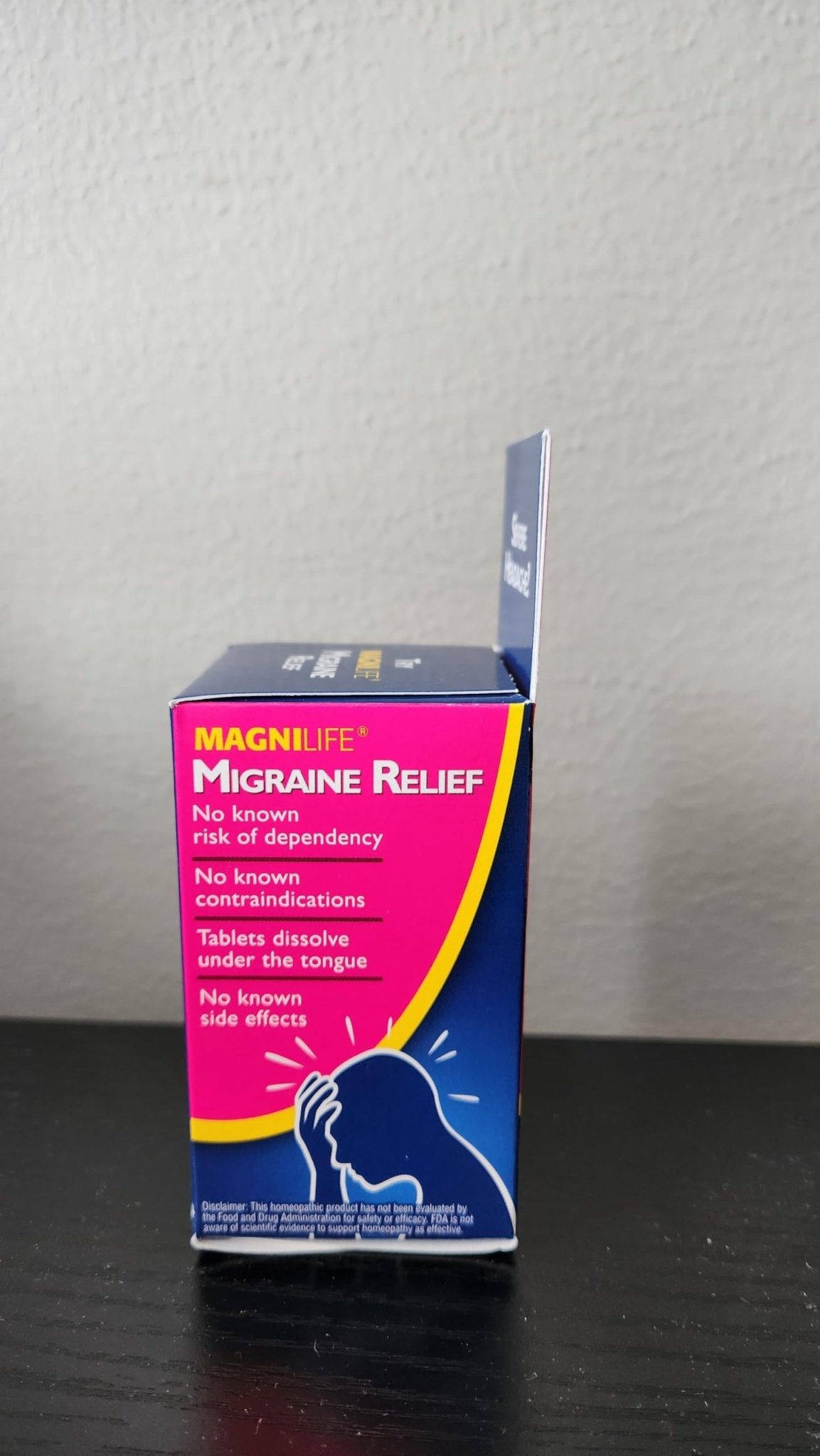 MagniLife Migraine Relief, Non-Habit Forming, 90 Homeopathic Tablets, Migraine Medicine for Light & Sound Sensitivity, Nausea, Blurred Vision & Pressure, Quick-Dissolve Headache Pain Relief - TrustMedUSA