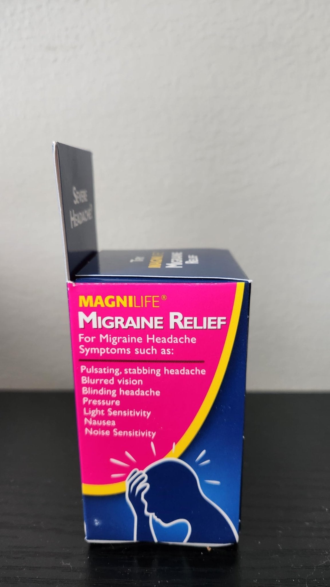 MagniLife Migraine Relief, Non-Habit Forming, 90 Homeopathic Tablets, Migraine Medicine for Light & Sound Sensitivity, Nausea, Blurred Vision & Pressure, Quick-Dissolve Headache Pain Relief - TrustMedUSA