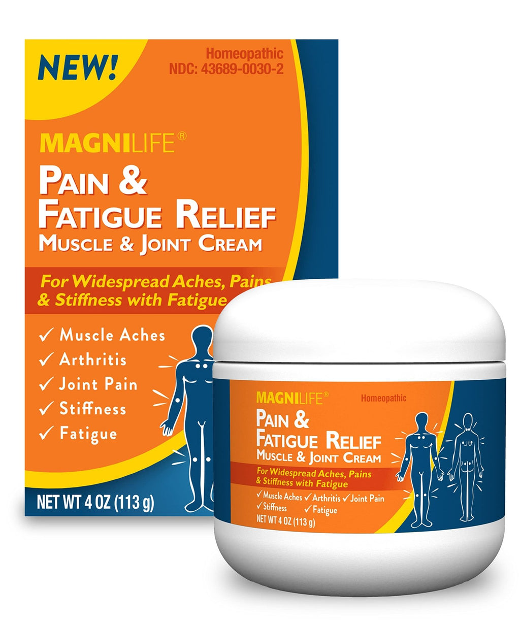 MagniLife Pain & Fatigue Relief Cream 4 oz Pain & Inflammation Relief Foam 4 oz. Natural Joint & Muscle Pain Relief Bundle for Shoulders, Back, Knees, Arthritis, Stiffness & Soreness - TrustMedUSA