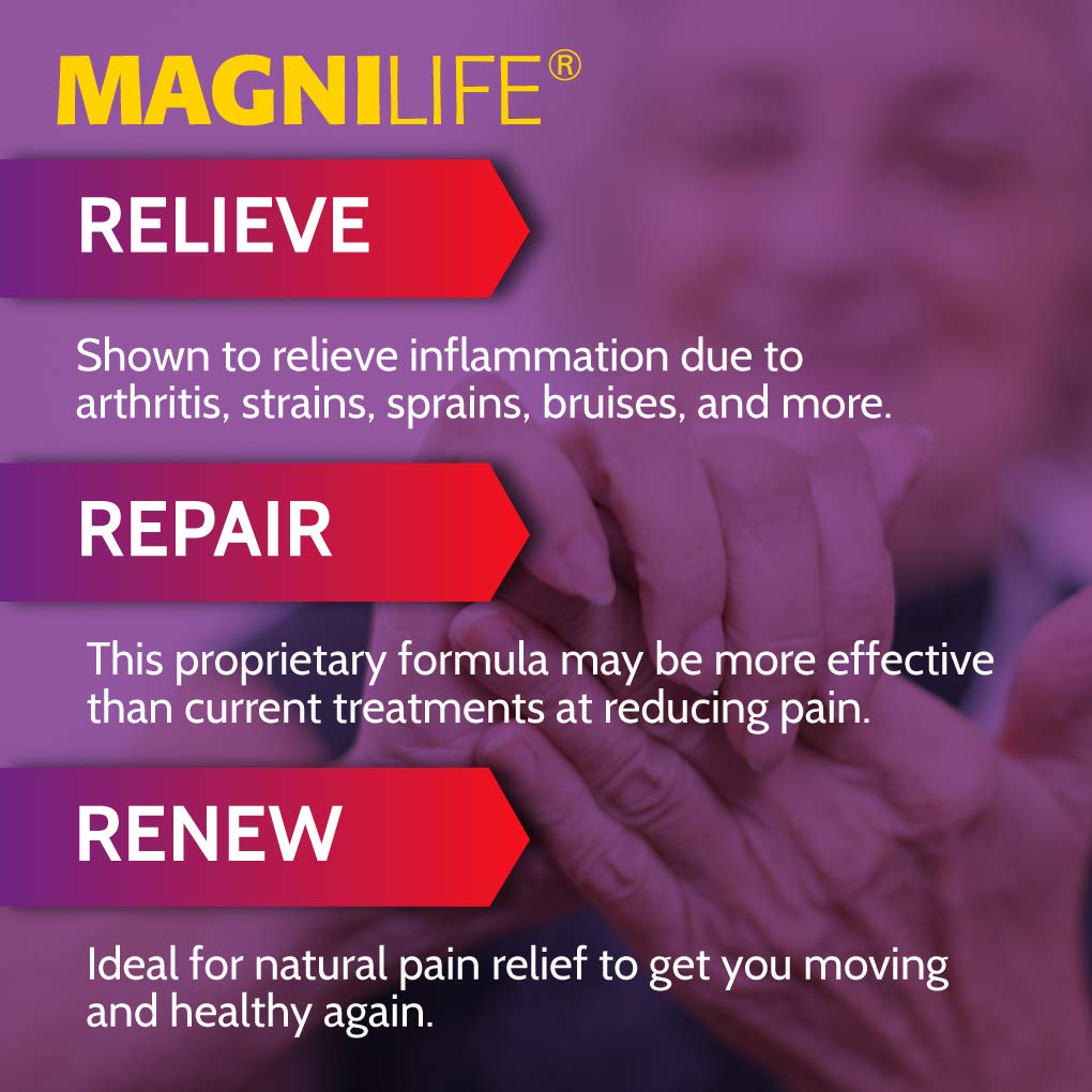MagniLife Pain & Fatigue Relief Cream 4 oz Pain & Inflammation Relief Foam 4 oz. Natural Joint & Muscle Pain Relief Bundle for Shoulders, Back, Knees, Arthritis, Stiffness & Soreness - TrustMedUSA