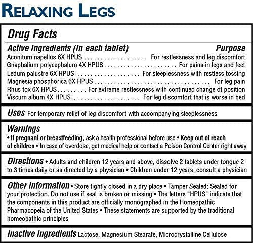 MagniLife Relaxing Legs 125 Count Quick Dissolve Tablets Relaxing Leg Cream PM 4oz Jar Restless Legs - TrustMedUSA
