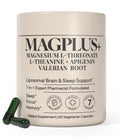MAGPLUS+ Magnesium L-Threonate w Apigenin & L Theanine | 7-Ingredient Sleep Blend | Brain, Memory, & Sleep Support | Liposomal Magnesium Threonate Supplement (60 Capsules) - TrustMedUSA