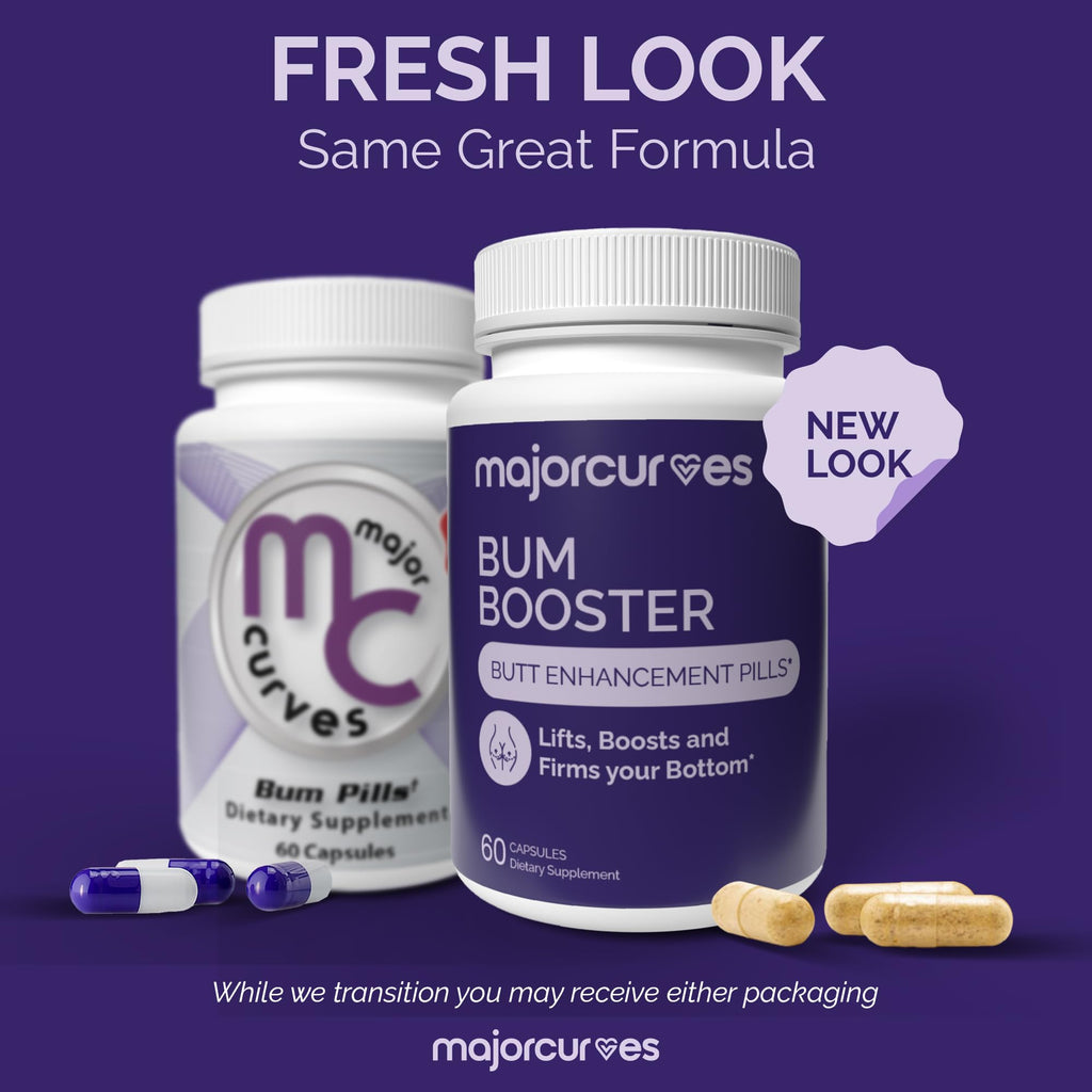 Major Curves Bum Booster Pills – Butt Enhancement for Women, Booty Growth Capsules for Bigger Bum, Curvier Hips and Glutes, Natural Brazilian Butt Lift Alternative with Fenugreek and Wild Yam - TrustMedUSA