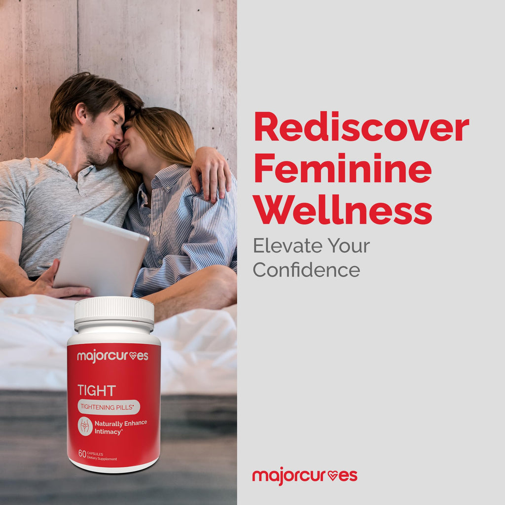 Major Curves Vaginal Tightening Pills – Feminine Support Supplement for Tone, Moisture & Intimate Wellness – V Rejuvenation & Odor Control with Herbal Extracts – Made in USA - TrustMedUSA