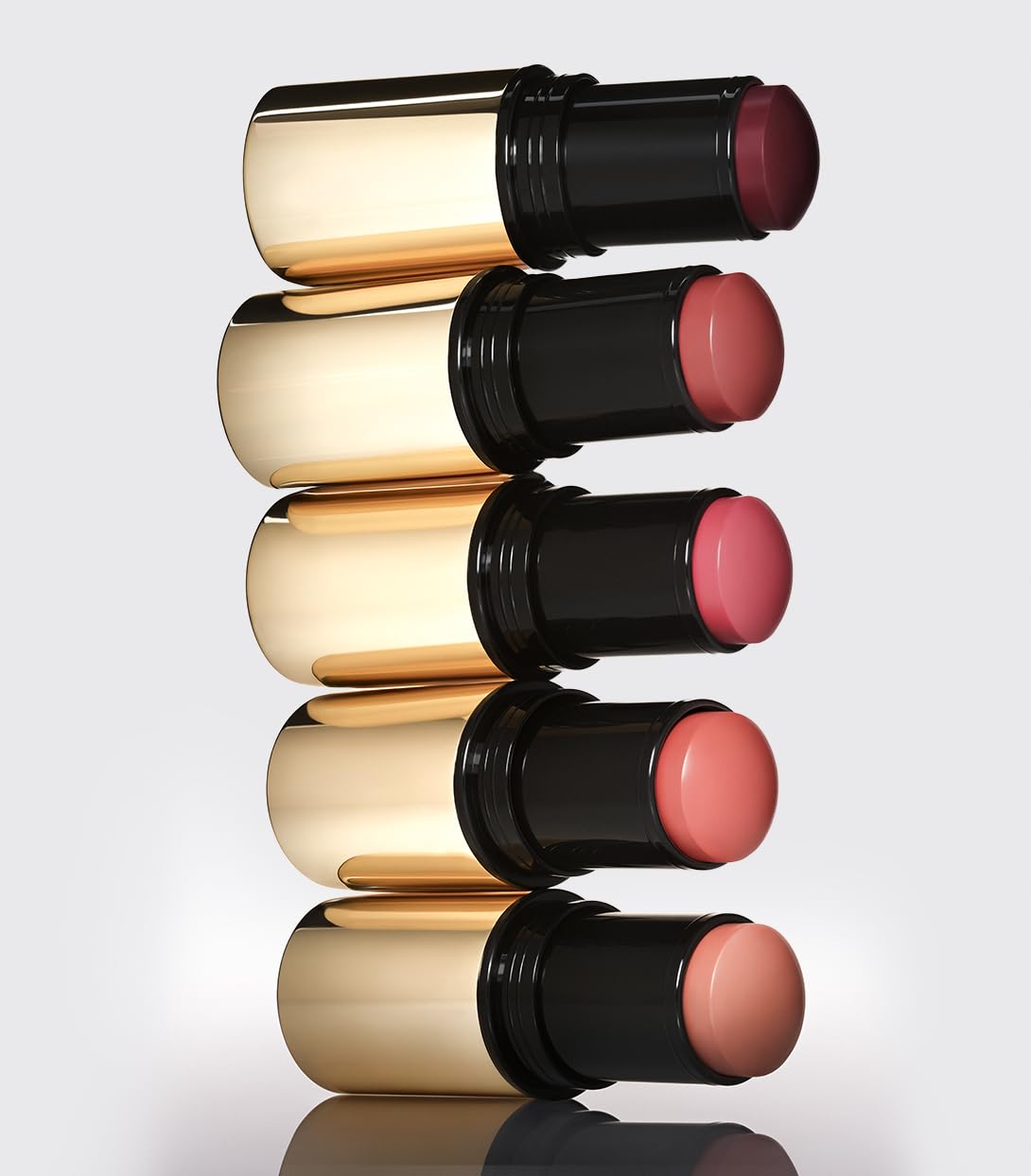 MAKE Beauty Cream Stroke Cream Blush Stick for Cheeks - Vibrant yet Natural Soft Matte Finish - Shade Rouge Moon, Berry Plum Blush Makeup - TrustMedUSA