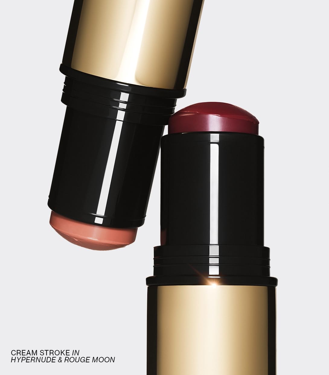 MAKE Beauty Cream Stroke Cream Blush Stick for Cheeks - Vibrant yet Natural Soft Matte Finish - Shade Rouge Moon, Berry Plum Blush Makeup - TrustMedUSA