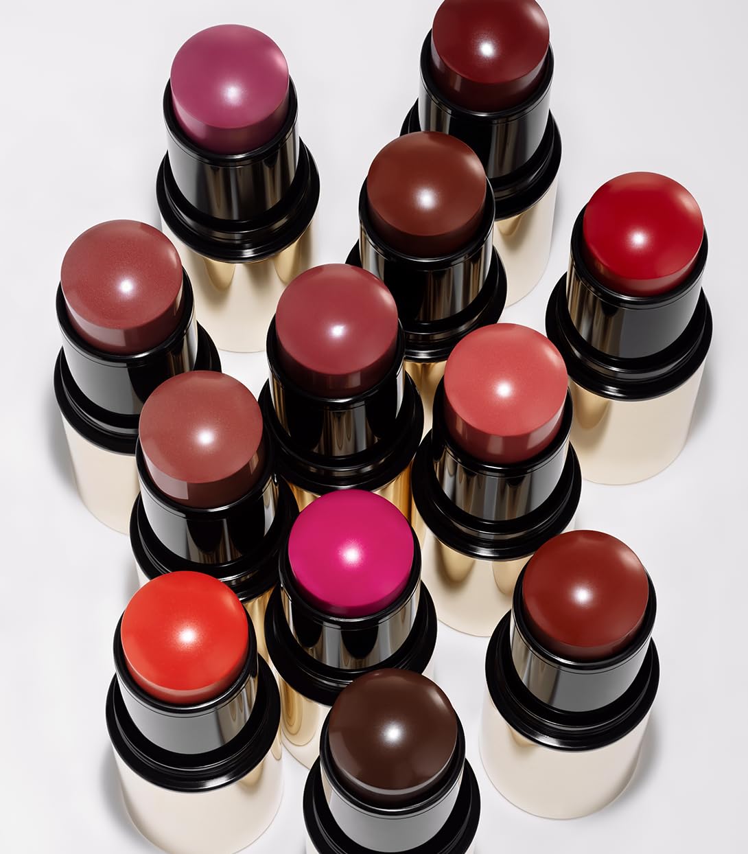 MAKE Beauty Heat Stroke Cream Blush Stick for Cheeks with Natural Hydrating Dewy Finish. Creamy Gel Blush Balm - Shade Baked, Deep Chocolate Brown Cheek Tint - TrustMedUSA