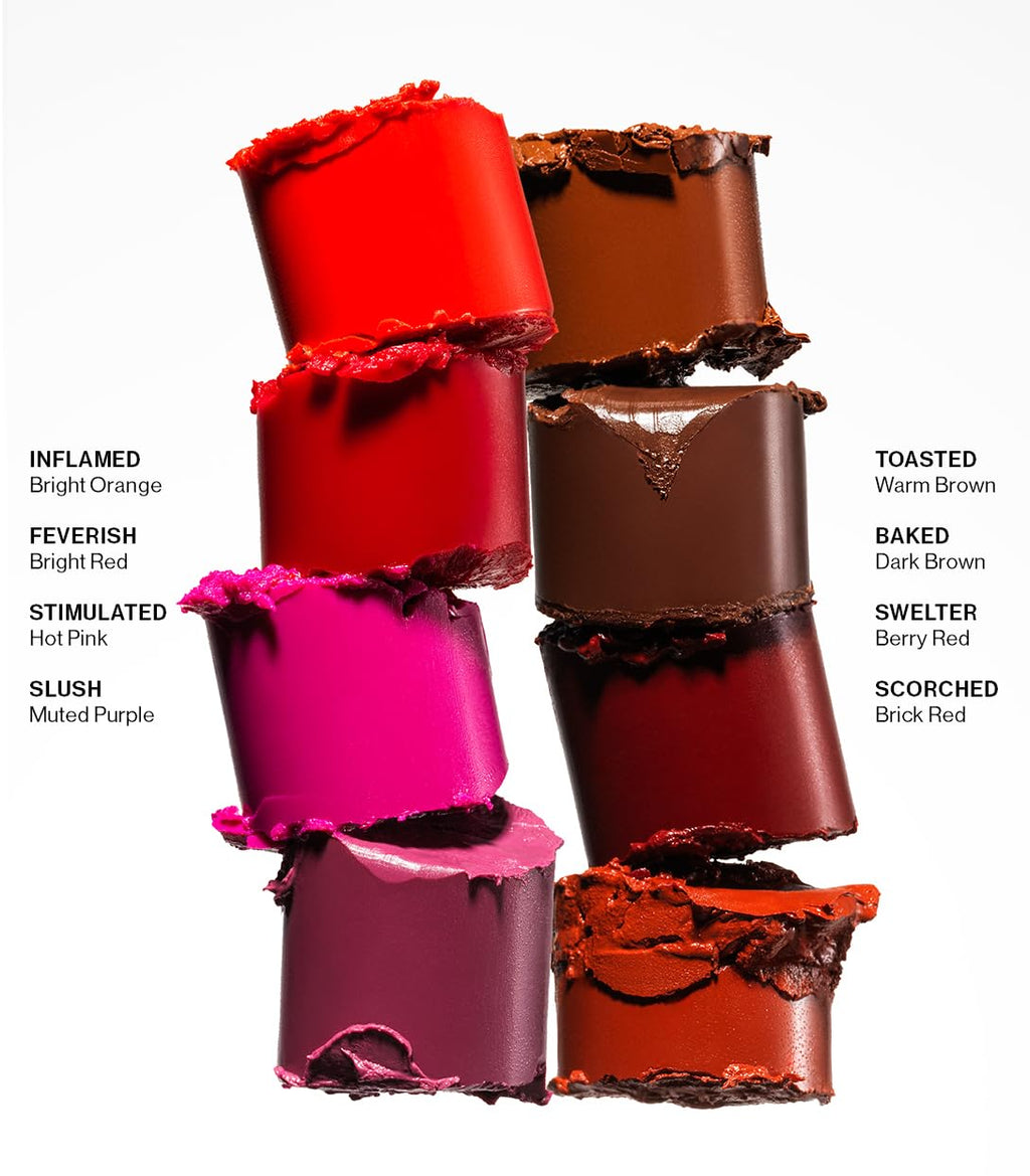 MAKE Beauty Heat Stroke Cream Blush Stick for Cheeks with Natural Hydrating Dewy Finish. Creamy Gel Blush Balm - Shade Baked, Deep Chocolate Brown Cheek Tint - TrustMedUSA