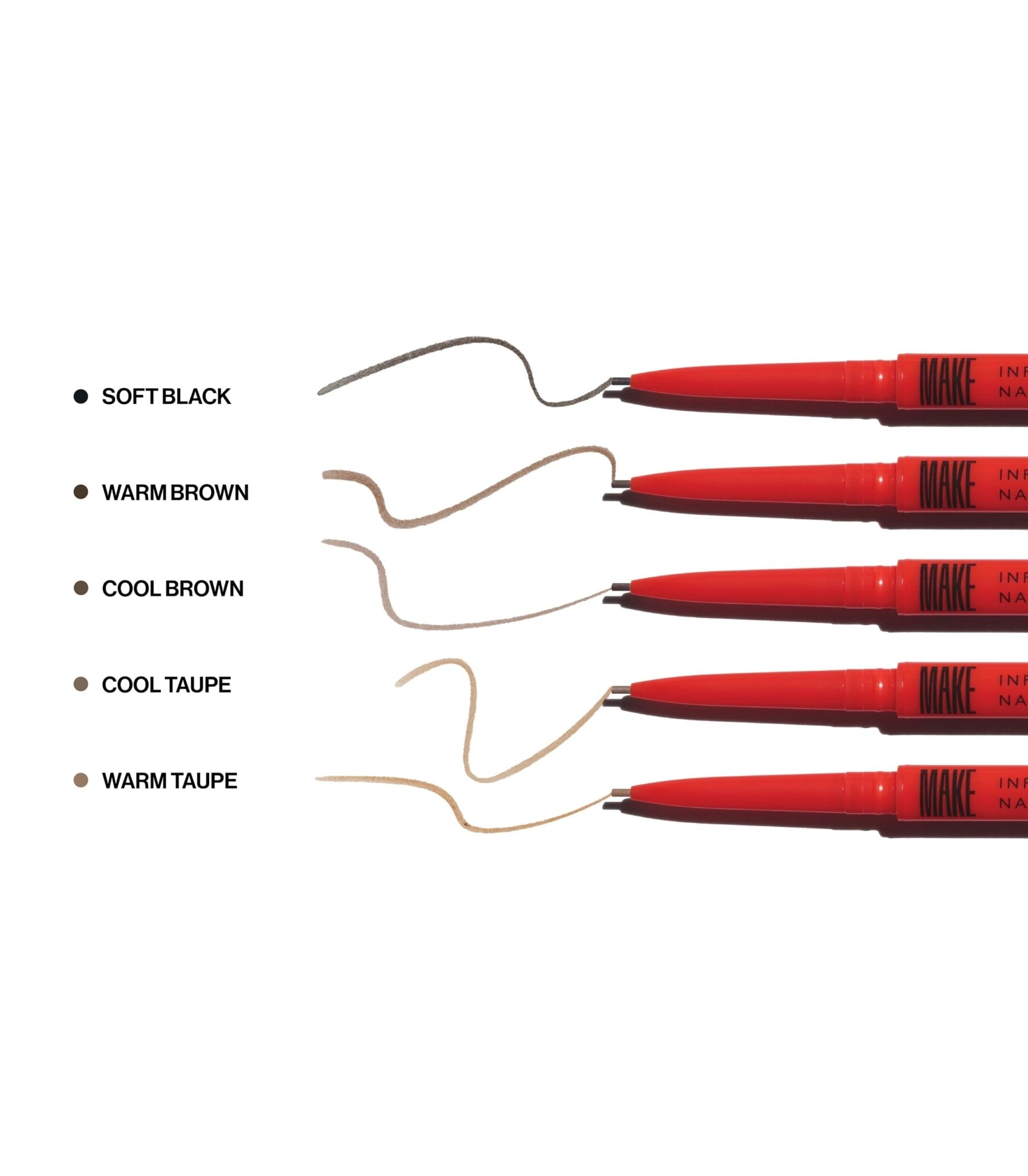 MAKE Beauty Nano Brow, Micro Eyebrow Pencil. Long-Lasting Smudgeproof Eye Brow Makeup for Hairlike Lines. Precision Liner for Natural-Looking Eyebrows - Shade, Warm Taupe - TrustMedUSA