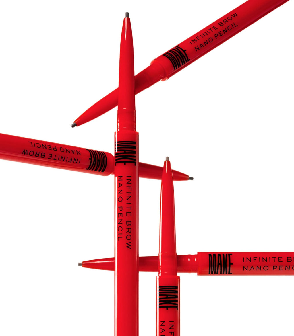 MAKE Beauty Nano Brow, Micro Eyebrow Pencil. Long-Lasting Smudgeproof Eye Brow Makeup for Hairlike Lines. Precision Liner for Natural-Looking Eyebrows - Shade, Warm Taupe - TrustMedUSA