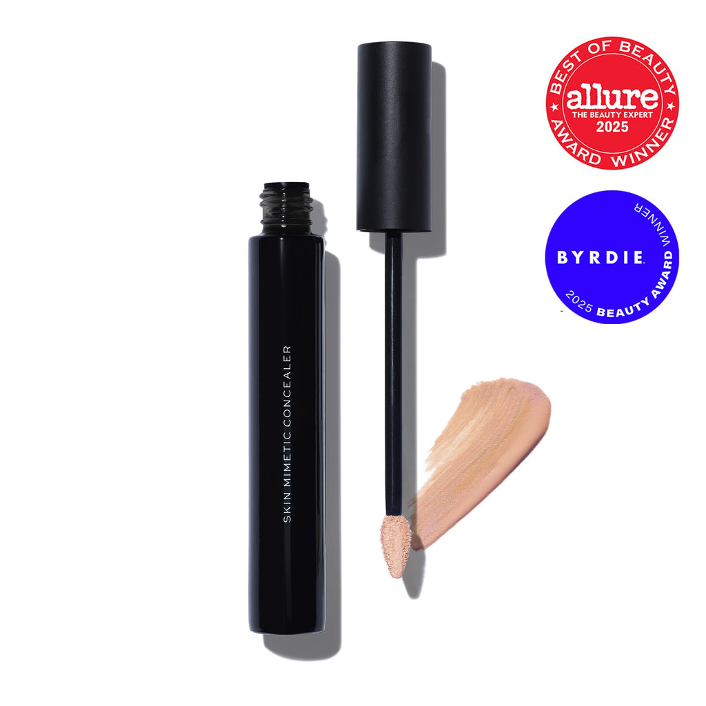 MAKE Beauty Skin Mimetic Concealer Buildable Medium Coverage Hydrating Concealer for Dark Circles Spot Concealing Brightening Crease-Free, Including Mature Skin. Radiant Finish. 08 Medium Tan Neutral - TrustMedUSA