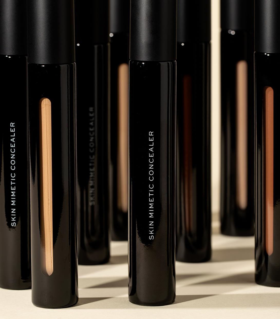 MAKE Beauty Skin Mimetic Concealer Buildable Medium Coverage Hydrating Concealer for Dark Circles Spot Concealing Brightening Crease-Free, Including Mature Skin. Radiant Finish. 08 Medium Tan Neutral - TrustMedUSA