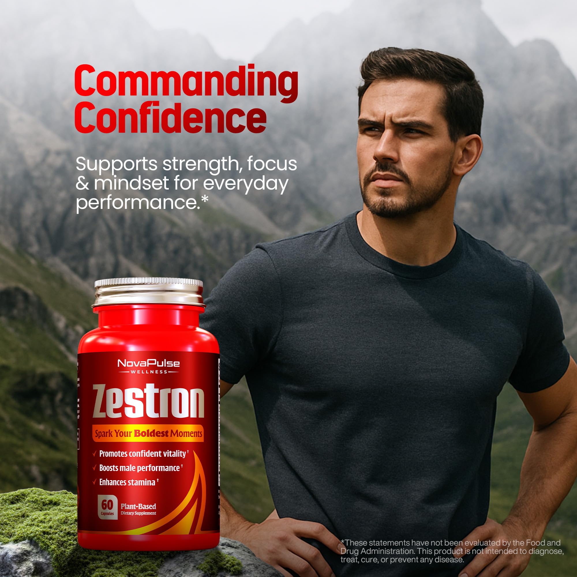 Male Enhancing Supplement Fast Acting Enlargement Pills for Men - Enhanced Size, Drive, Blood Flow, Libido, Testosterone Booster, Strength, Endurance - Boost Performance & Confidence - 60 Capsules - TrustMedUSA