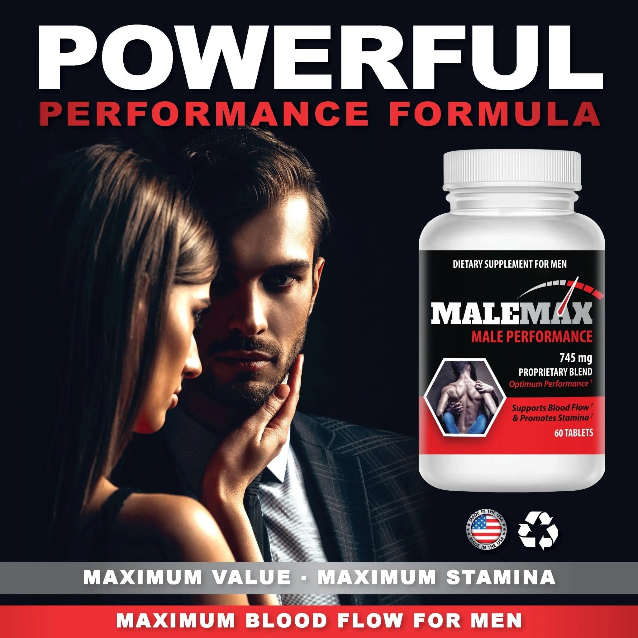 Male Enlargement Pills- Amplify Male Size- Boost Up to 3 Inches Fast- Extend in Length - TrustMedUSA