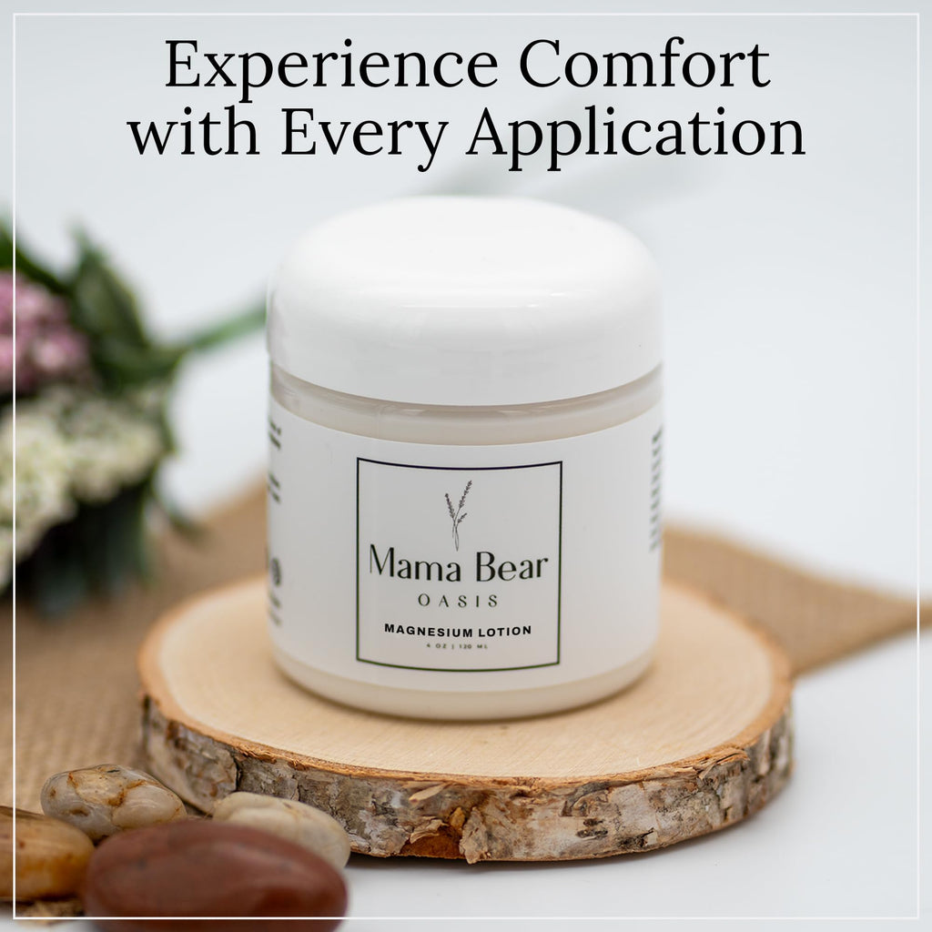 Mama Bear Oasis Lotion - Magnesium Cream - Lavender Magnesium Lotion for Foot, Hands, Legs, Toes Includes Arnica, Vitamin B6, Aloe Vera, MSM (Pack of 2) - TrustMedUSA