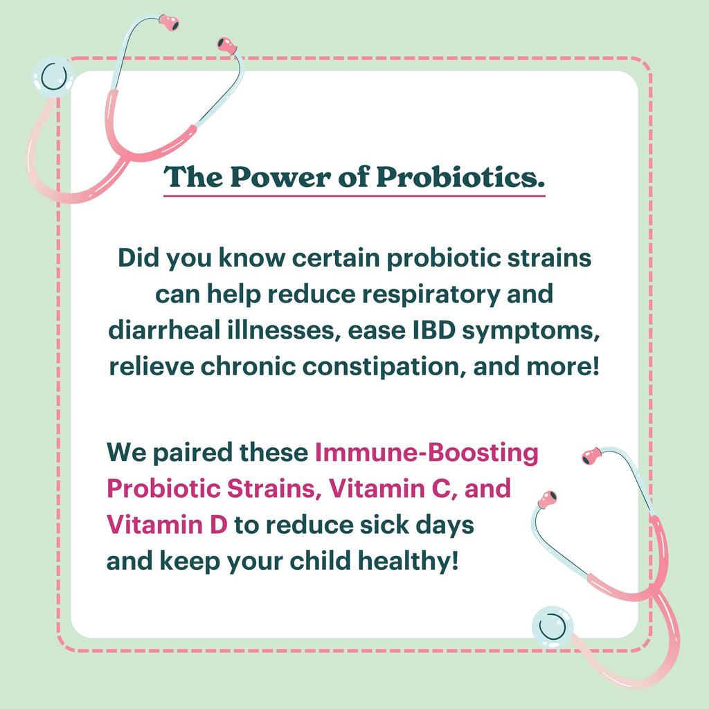 MamaDoc Rx Certified Organic Kids & Teens Probiotic Immune Defense - 5 Billion CFUs | Sugar Free, Vegan, Gluten-Free | 14 Probiotic Strains, Prebiotics, Vitamin C & D | 30 Chewable Tablets, Ages 4+ - TrustMedUSA