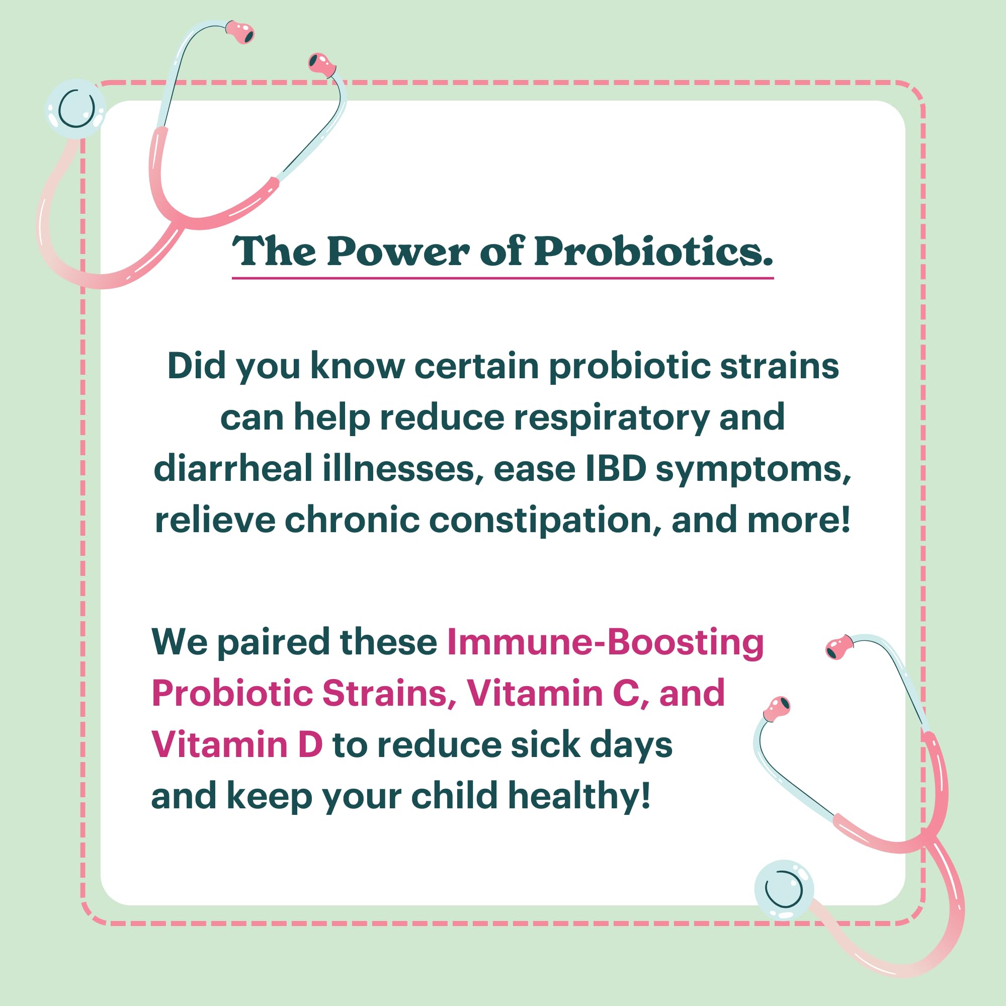 MamaDoc Rx Certified Organic Kids & Teens Probiotic Immune Defense - 5 Billion CFUs | Sugar Free, Vegan, Gluten-Free | 14 Probiotic Strains, Prebiotics, Vitamin C & D | 30 Chewable Tablets, Ages 4+ - TrustMedUSA
