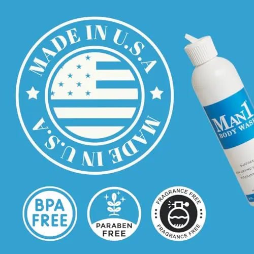 Man1 Body Wash, Anti-Odor Intimate Penile Cleanser For Down There Care, Hydrates - TrustMedUSA