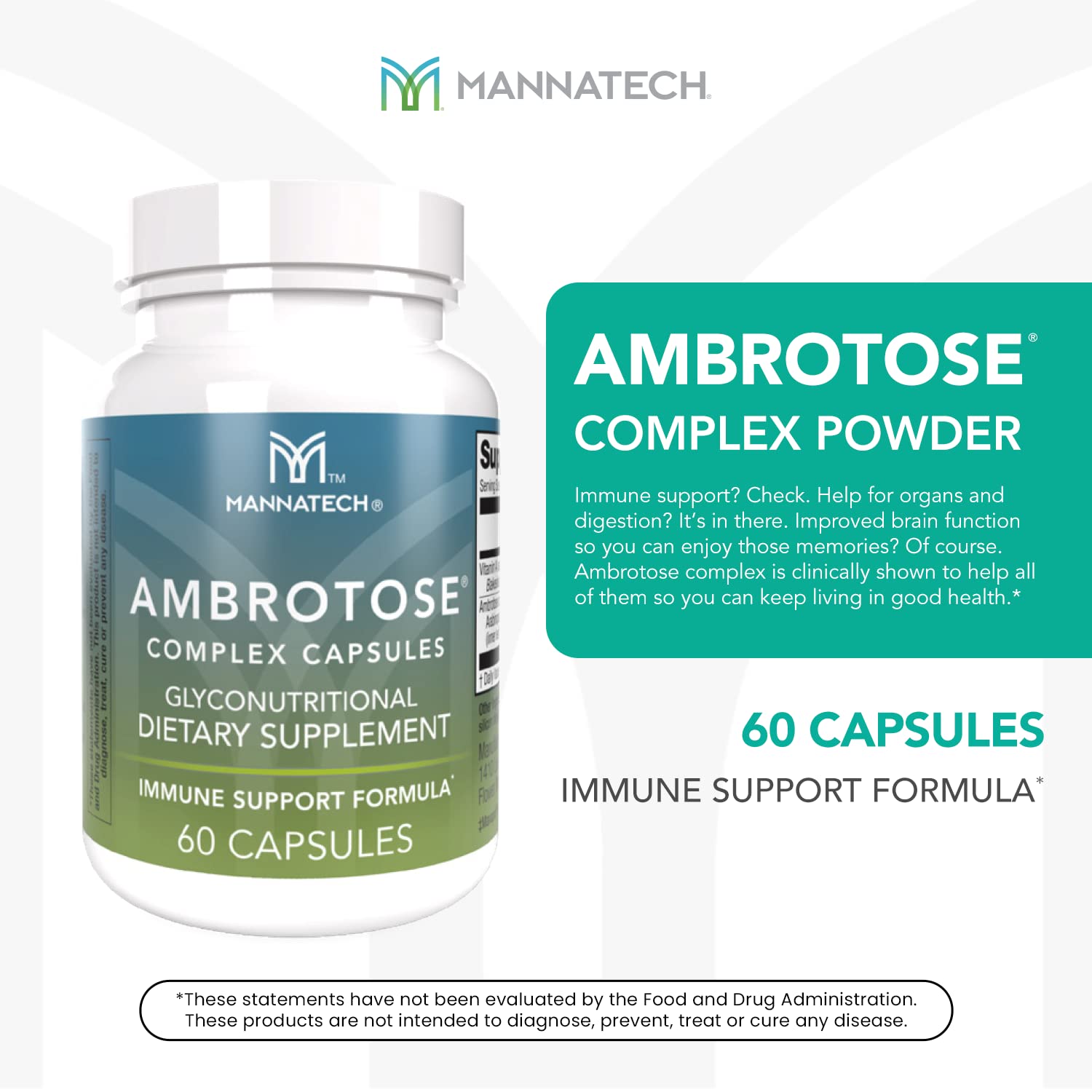 Mannatech® Ambrotose® Complex 60 Capsules - TrustMedUSA