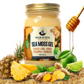 Maravida Wellness Sea Moss Gel – Pineapple, Lime, Honey, Ginger & Turmeric – 100% Natural Raw Organic Irish Moss – 16oz Jar – Premium Superfood for Everyday Wellness - TrustMedUSA