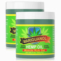 Mariguanol 9 Oz. Extra Strong Muscle Rub Gel with Hemp Oil, Menthol & Camphor – Cooling, Rapid-Absorbing Topical Gel for Active Lifestyles – Net Wt. 9 oz (255.4 g) [Pack of 2] - TrustMedUSA