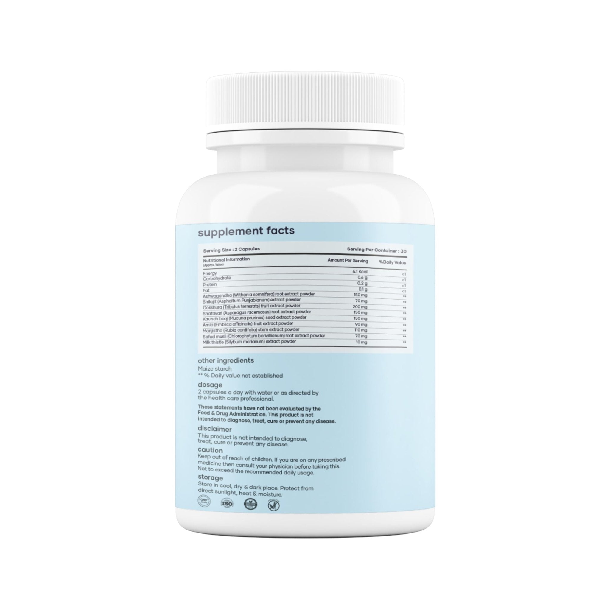 mars by GHC Triterolin | Powered by Shilajit, Ashwagandha, Safed Musli, Gokshura | 60 Capsules | Pack of 1 - TrustMedUSA