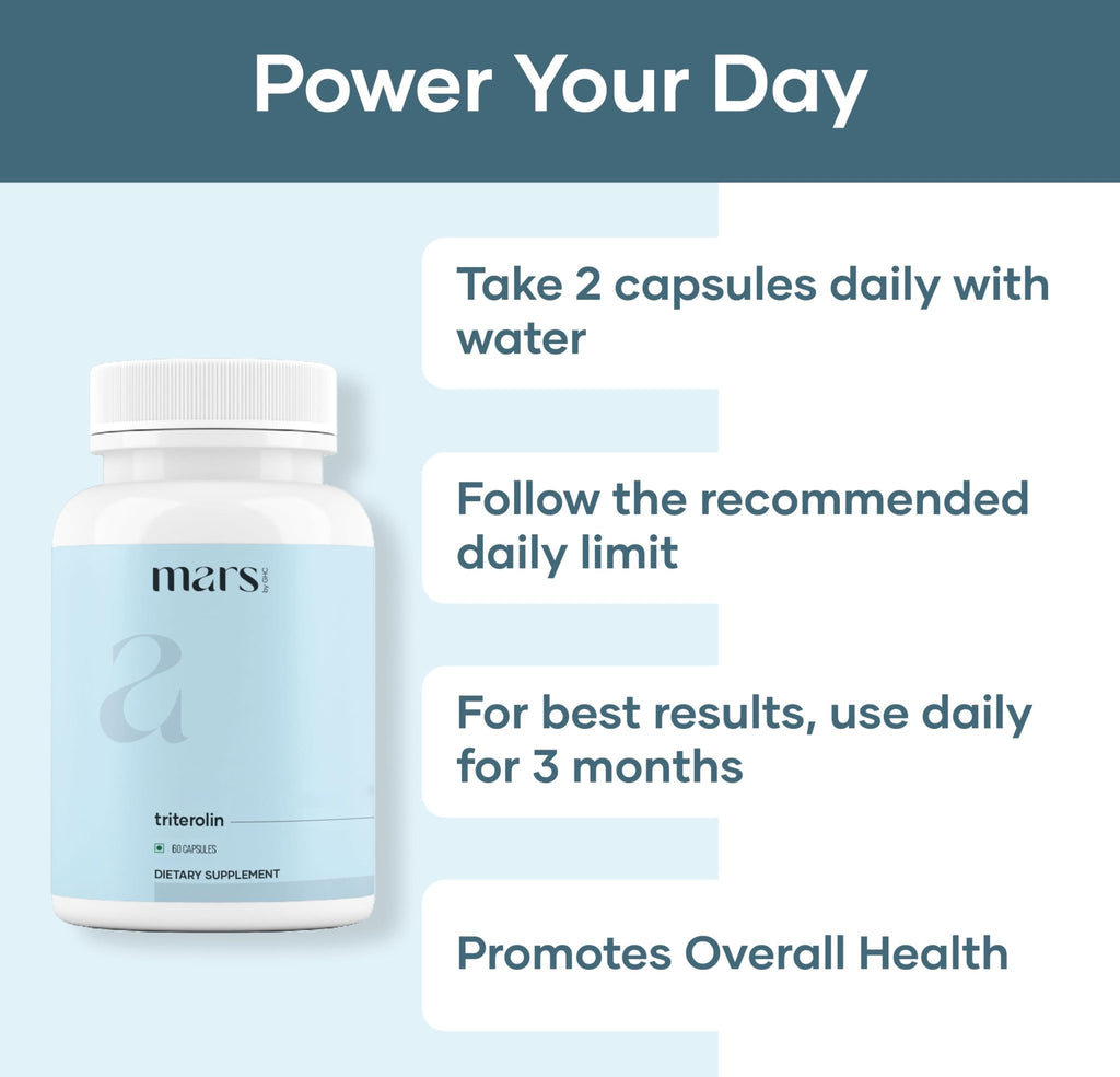 mars by GHC Triterolin | Powered by Shilajit, Ashwagandha, Safed Musli, Gokshura | 60 Capsules | Pack of 1 - TrustMedUSA