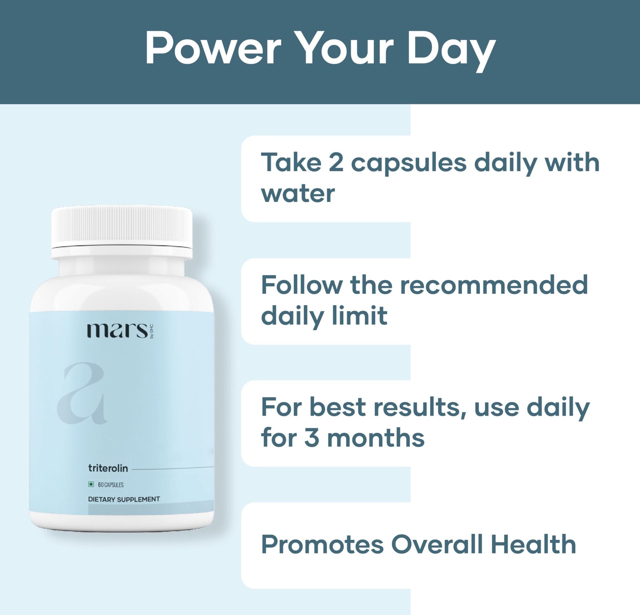 mars by GHC Triterolin | Powered by Shilajit, Ashwagandha, Safed Musli, Gokshura | 60 Capsules | Pack of 1 - TrustMedUSA
