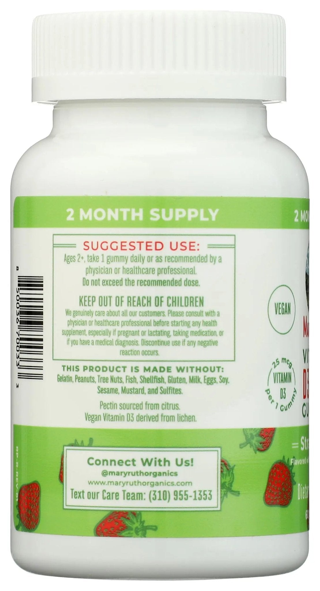 Mary Ruth's Vitamin D3 & B12 Gummies, 60 CT - TrustMedUSA