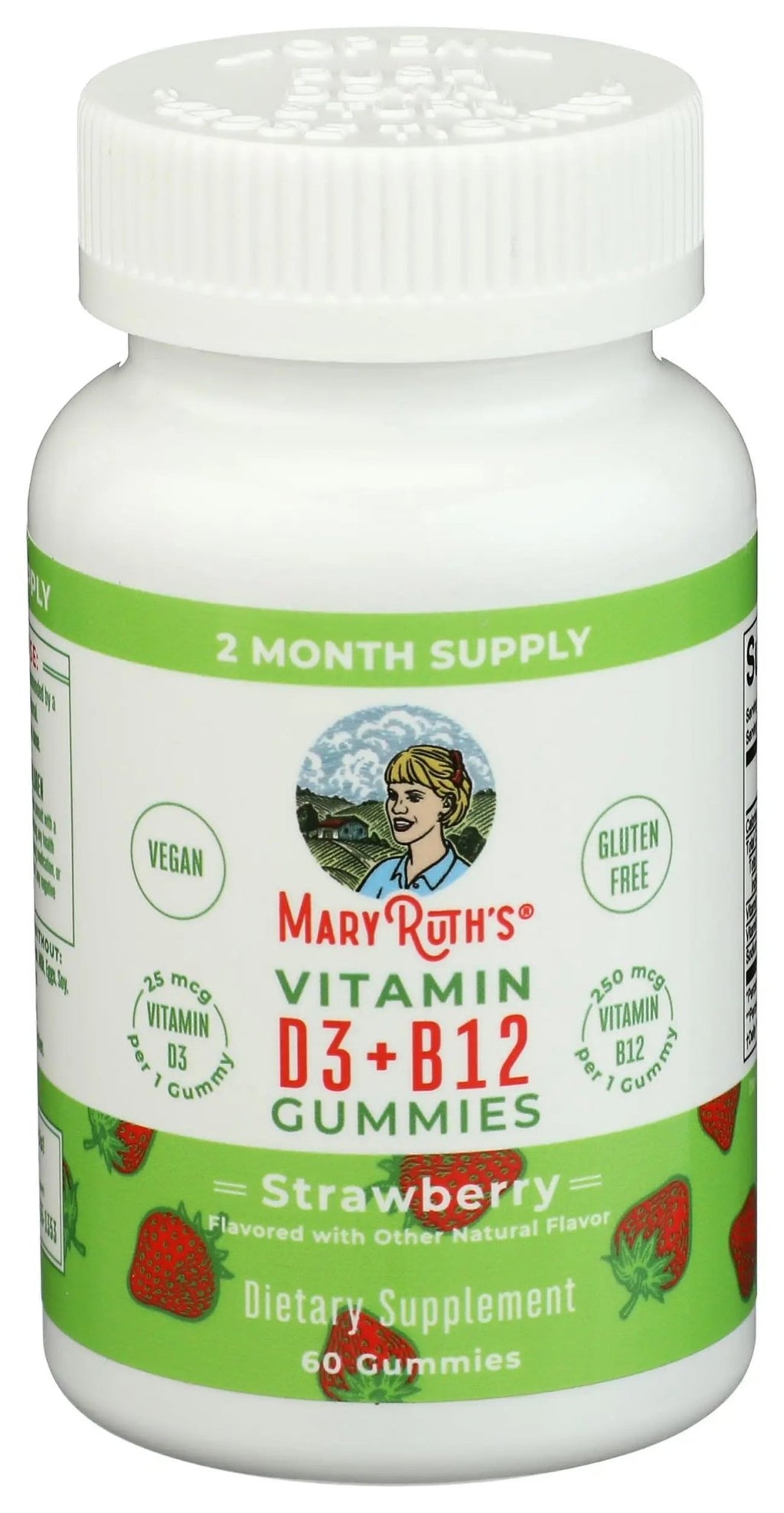 Mary Ruth's Vitamin D3 & B12 Gummies, 60 CT - TrustMedUSA