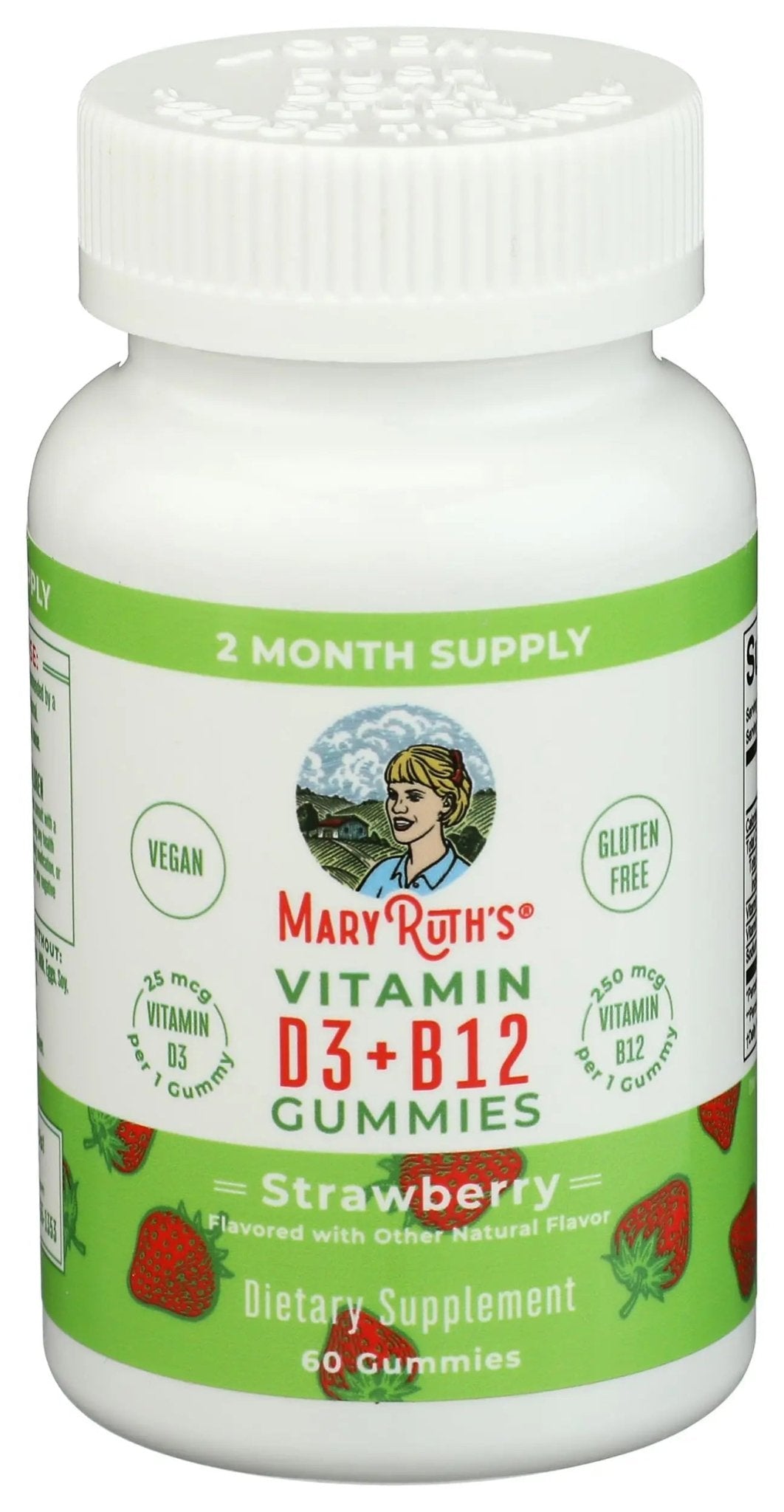 Mary Ruth's Vitamin D3 & B12 Gummies, 60 CT - TrustMedUSA